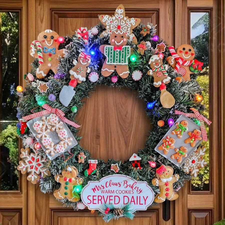 Mrs Claus Bakery Christmas Wreath