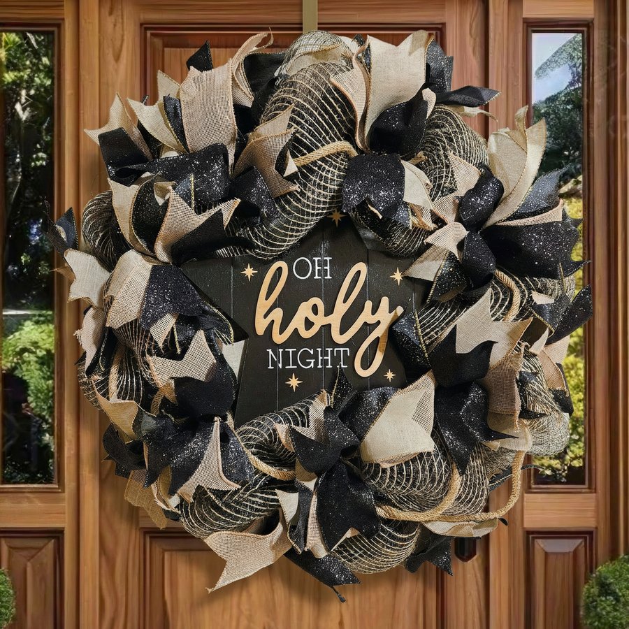 Oh Holy Night Christmas Wreath