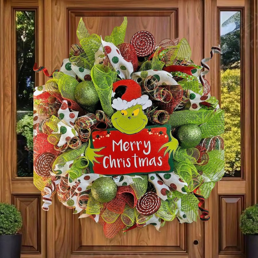 Merry Grinchmas Wreath