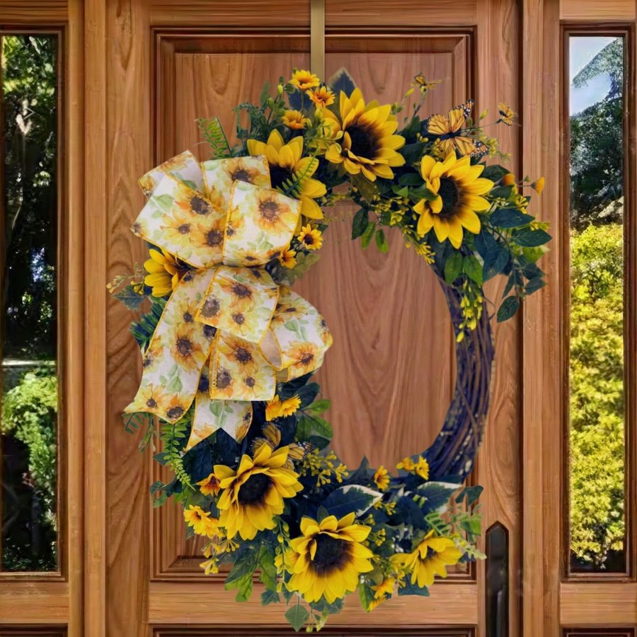Sunflower Grapevine Wreath