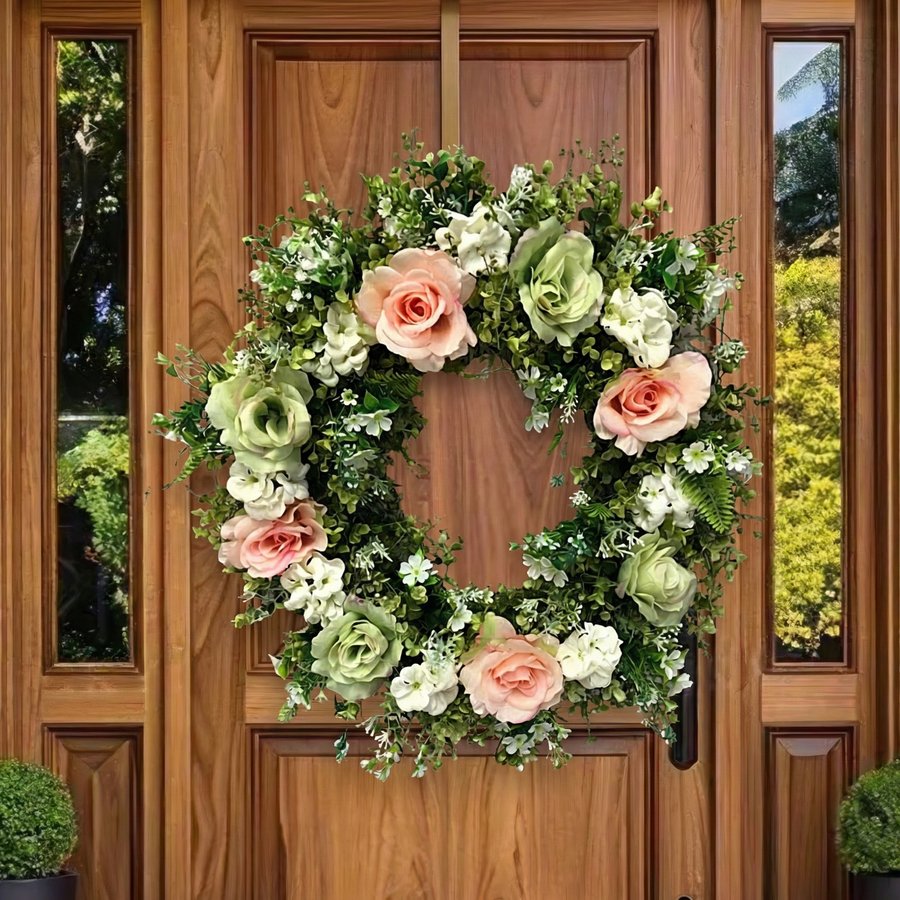Blush Roses Wreath