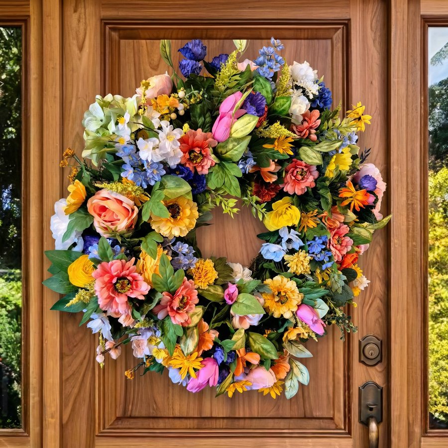 Garden Wildflower Wreath