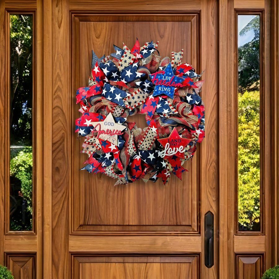 Let Freedom Ring God Bless America Wreath